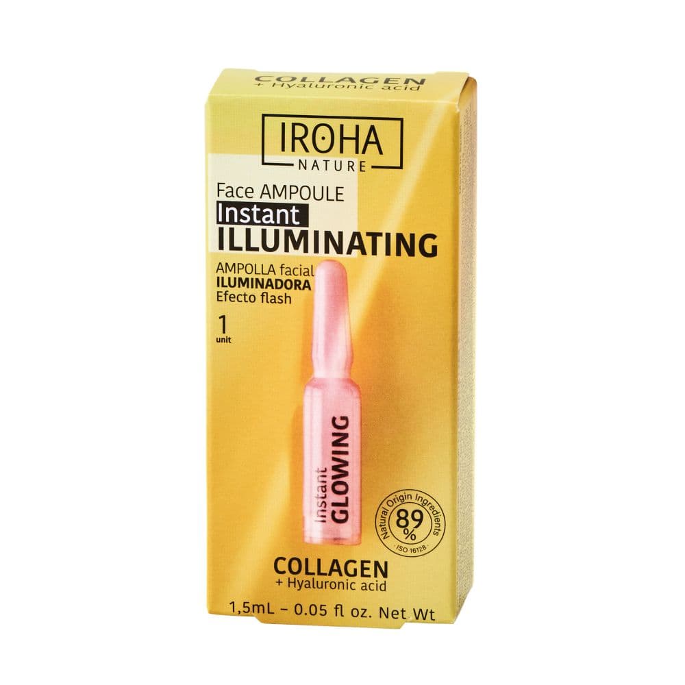 

Iroha nature Instant Flash Illuminating Face Ampoule rozświetlająca ampułka do twarzy z kolagenem i kwasem hialuronowym 1.5ml