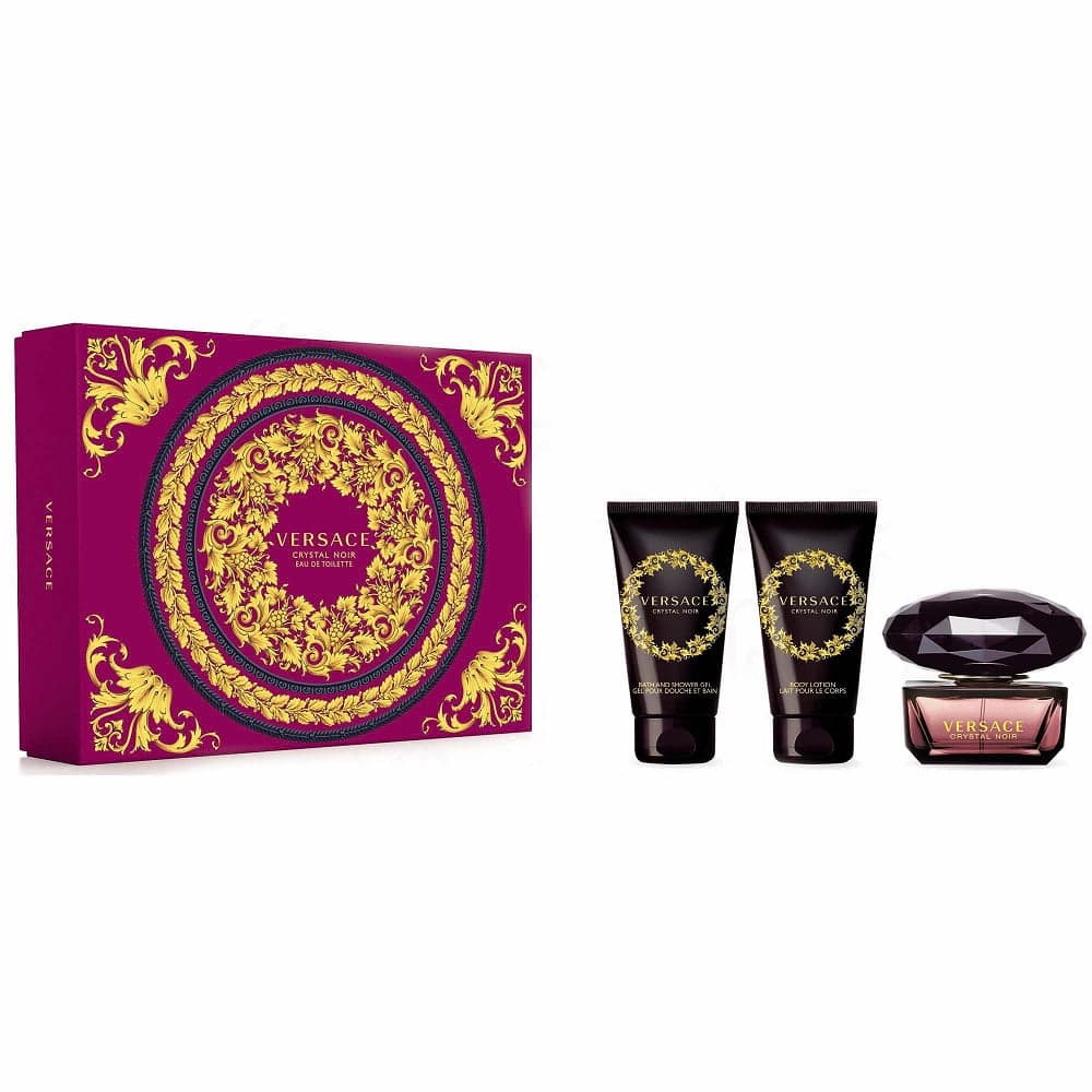 

Versace Crystal Noir zestaw EDT 50ml + balsam do ciała 50ml + żel pod prysznic 50ml (W)