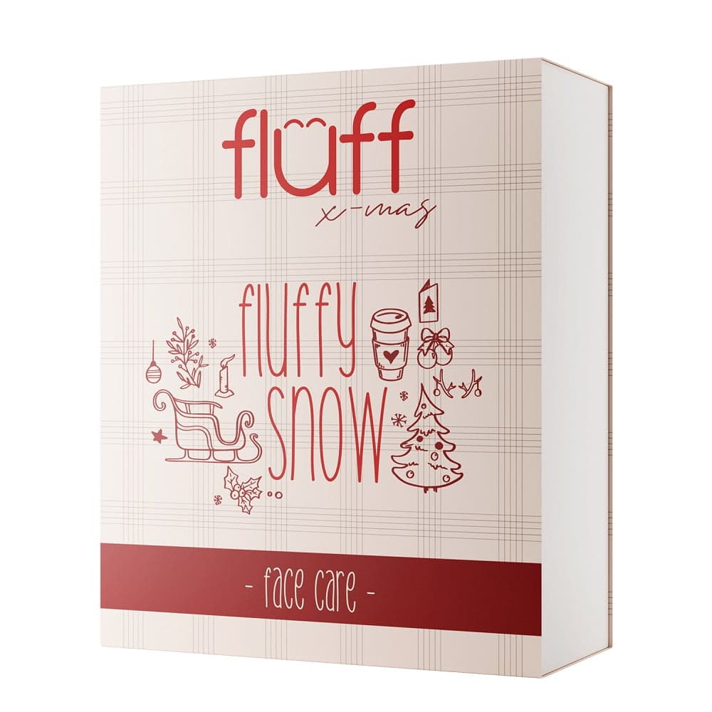

Fluff Fluffy Snow Face Care zestaw maseczka do twarzy 30ml + krem do twarzy 30ml + żel do mycia twarzy 100ml