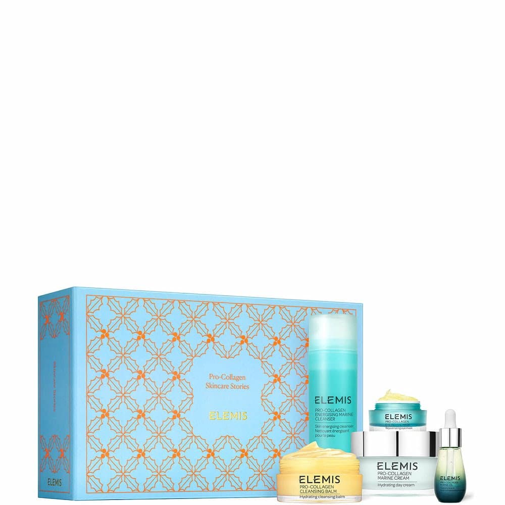 

Elemis Pro-Collagen Skincare Stories zestaw Energising Marine Cleanser 150ml + Cleansing Balm 100g + Eye Revive Mask 15ml + Marine Oil 15ml + Marine Cream 100ml + Luxury Cleansing Cloth