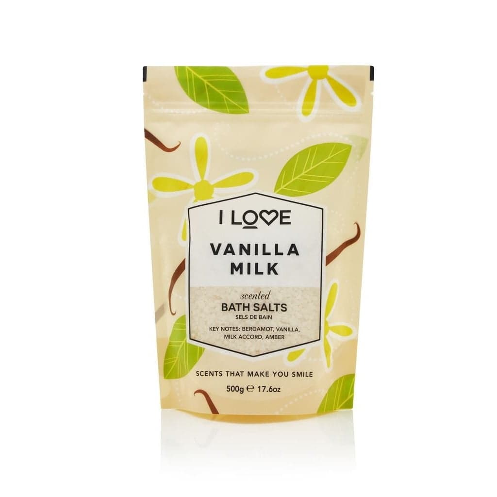 

I Love Scented Bath Salts kojąco-relaksująca sól do kąpieli Vanilla Milk 500g