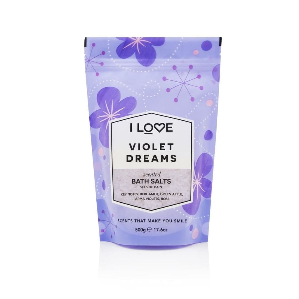 

I Love Scented Bath Salts kojąco-relaksująca sól do kąpieli Violet Dreams 500g