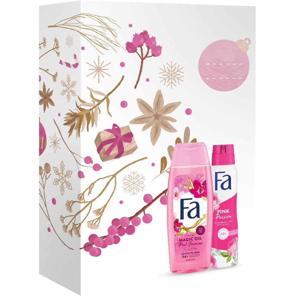 

Fa Pink Jasmine zestaw dezodorant w spray'u 150ml + żel pod prysznic 250ml
