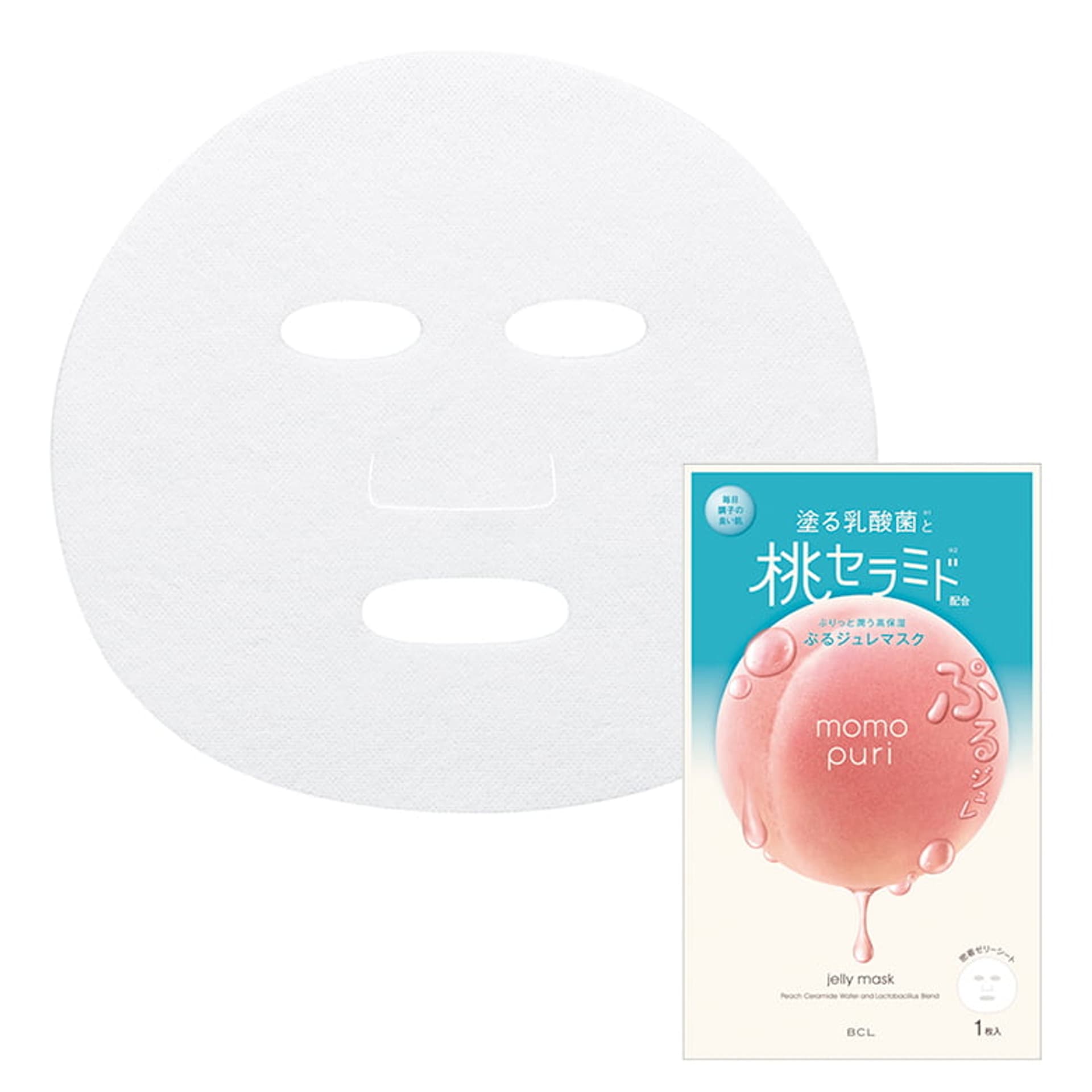 

BCL Momopuri Jelly Mask żelowa maska nawilżająca do twarzy 22ml