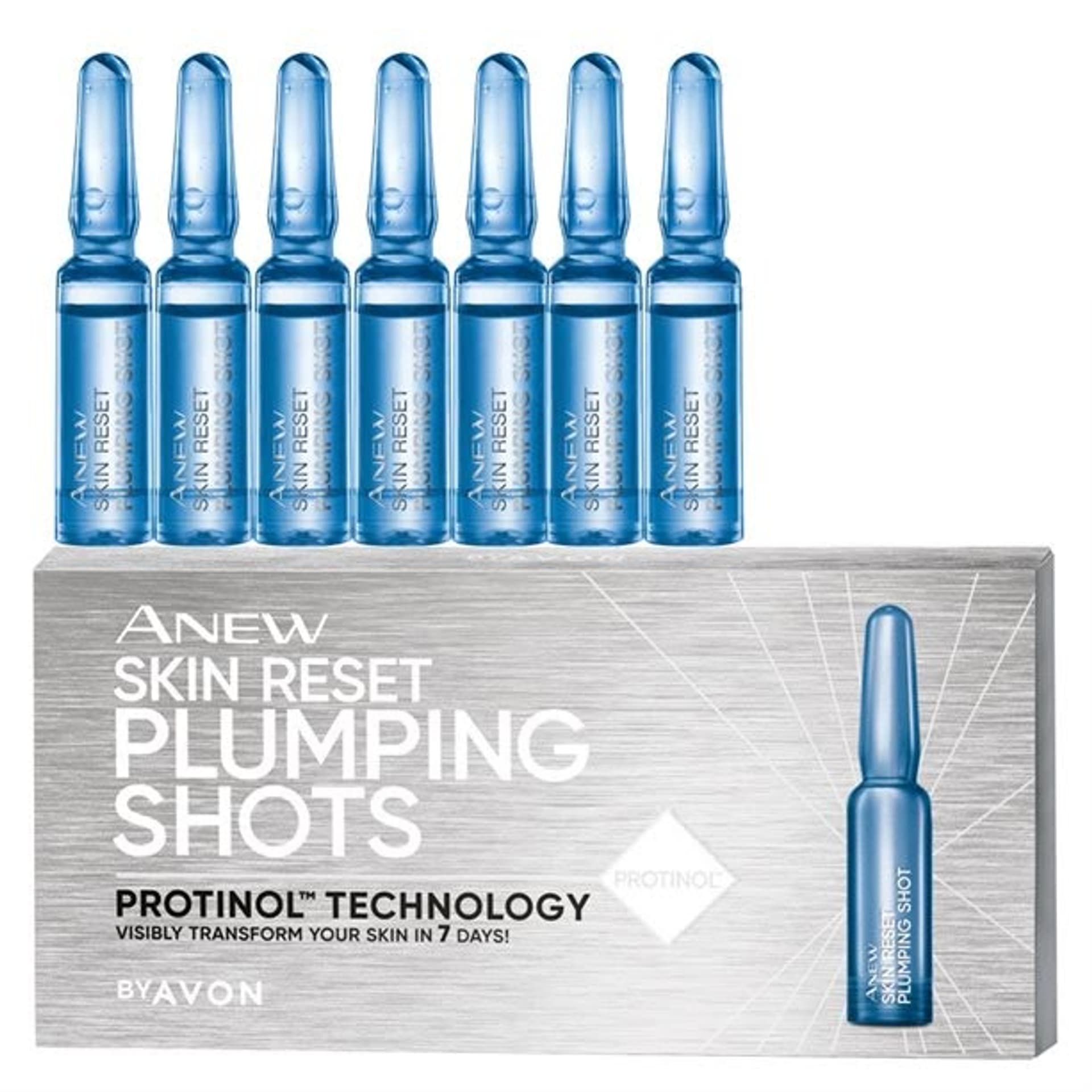 

Avon Anew Skin Reset Plumping Shots odmładzająca kuracja do twarzy w ampułkach 7x1.3ml