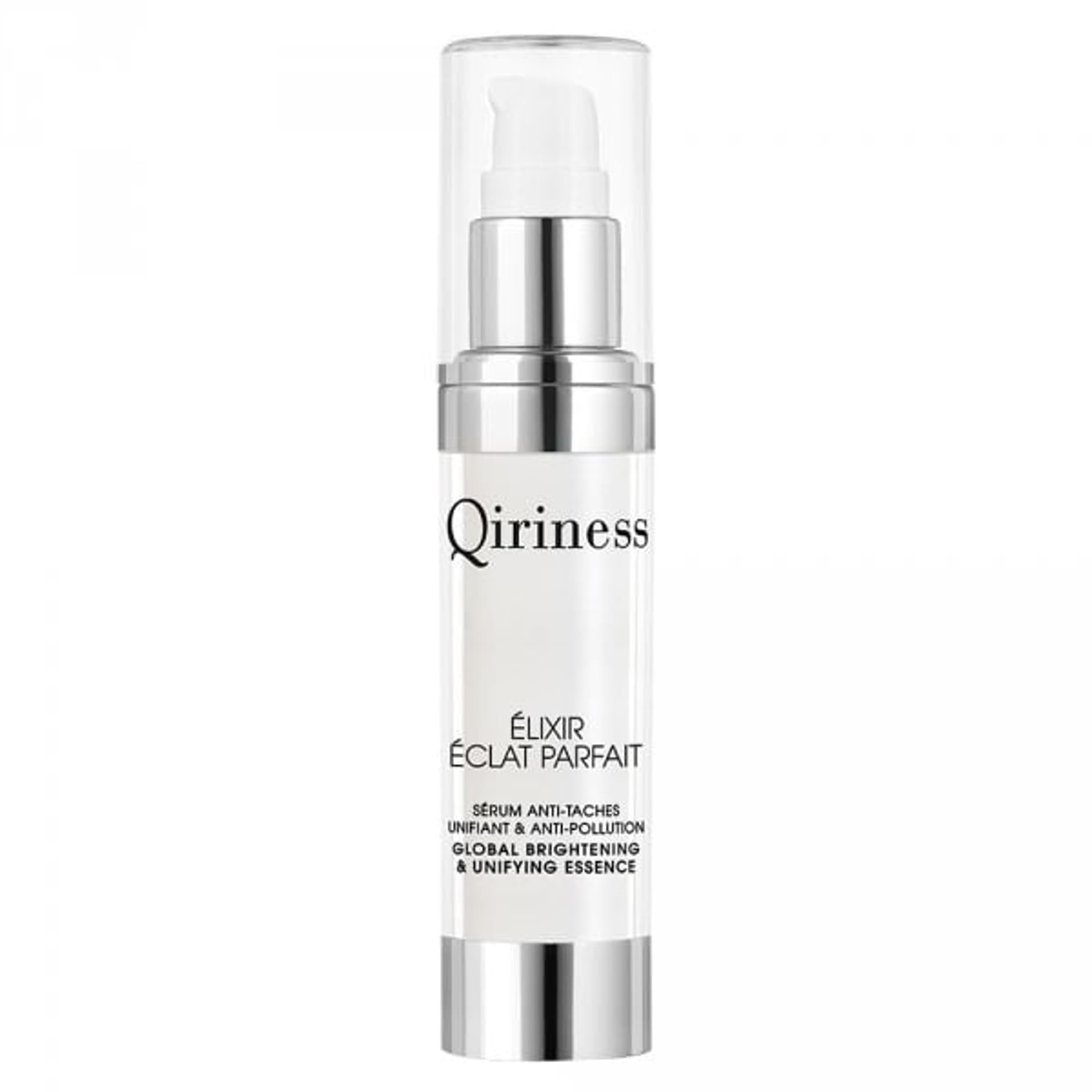 

Qiriness Elixir Eclat Parfait esencja o działaniu rozświetlającym i ujednolicającym tonację 30ml