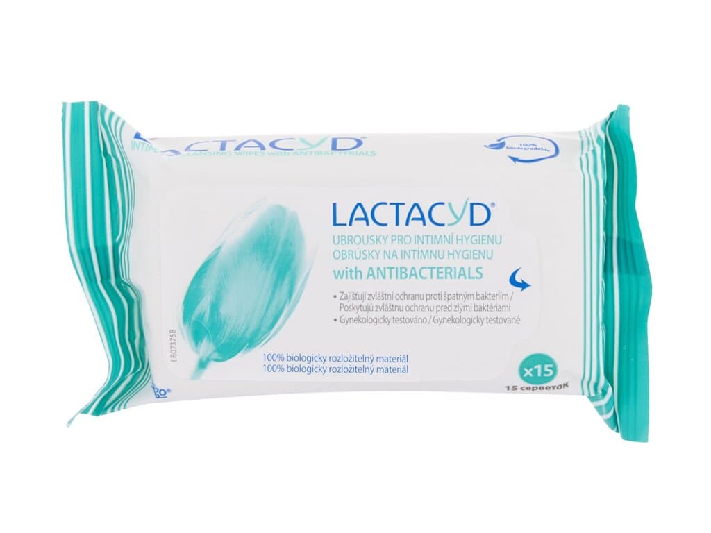 

Lactacyd Pharma Antibacterial Cleansing Wipes Kosmetyki do higieny intymnej 15 szt (W)