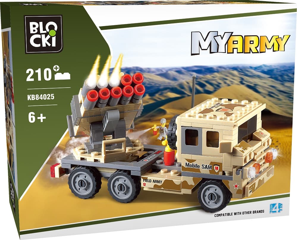 

Klocki Blocki MyArmy Wyrzutnia Rakiet 210 el.