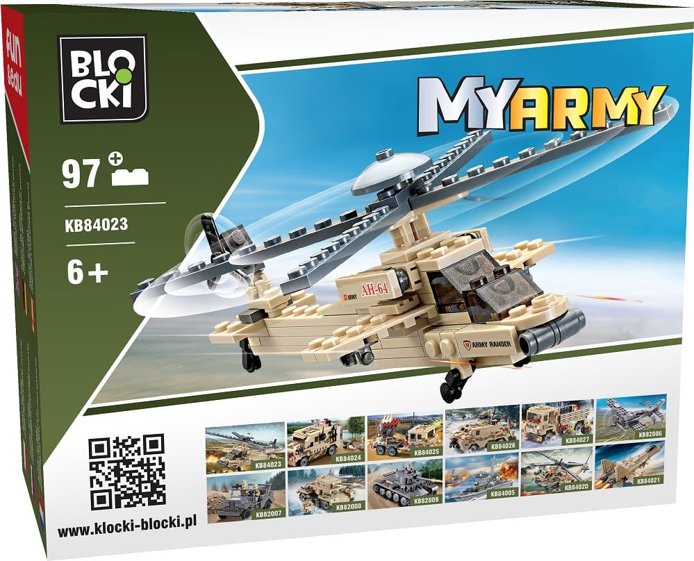 

Klocki Blocki MyArmy Helikopter 97 el.