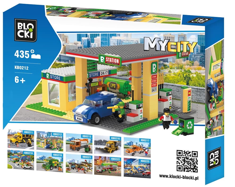 

Klocki Blocki MyCity Stacja Benzynowa 435 el.