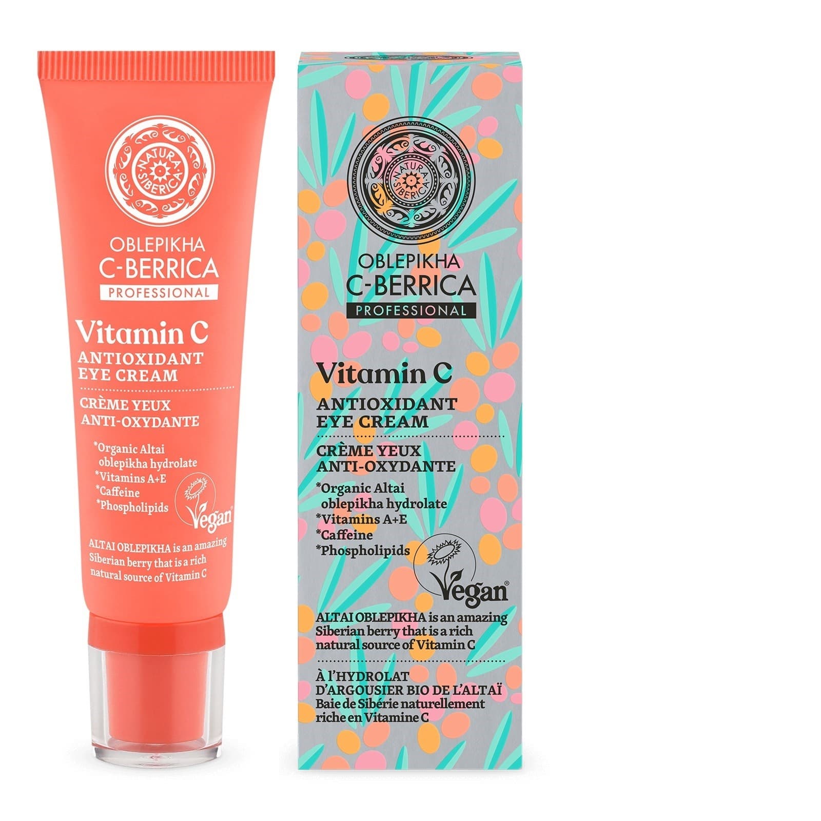 

SIBERICA Oblepikha C-Berrica Professional Antyoksydacyjny Krem pod oczy Vitamin C 30ml