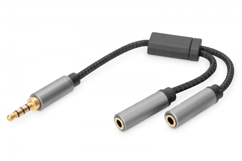 

DIGITUS DB-510320-002-S 0.2m /s1x MiniJack 3.5 mm (wtyk) 2x MiniJack 3.5 mm (gniazdo)