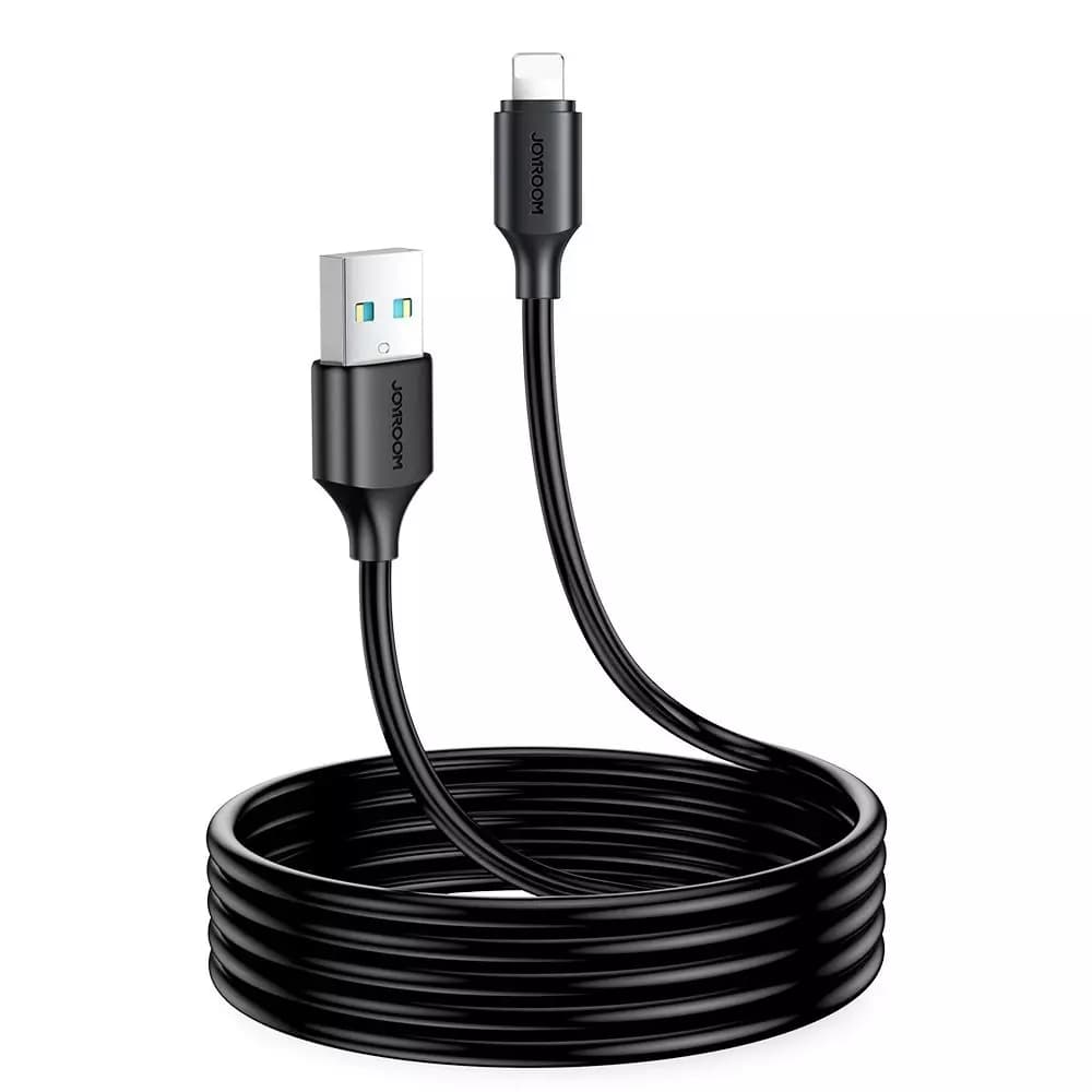 

Joyroom kabel do ładowania / transmisji danych USB - Lightning 2.4A 2m czarny (S-UL012A9)