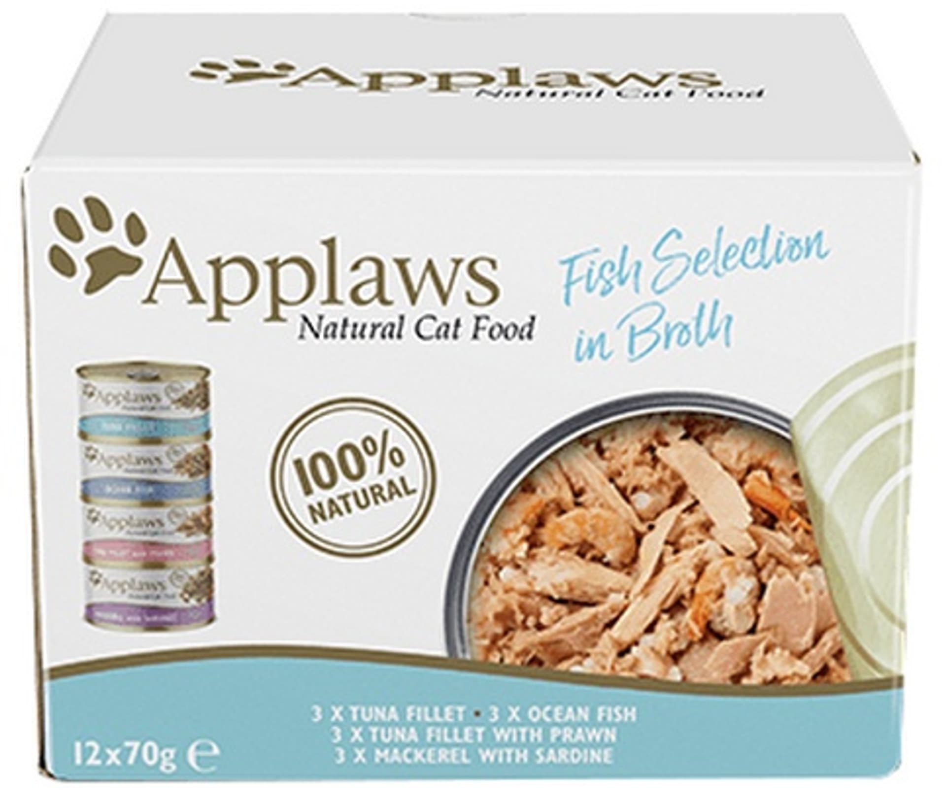 

Applaws puszki dla kota Multipack Fish 12x70g