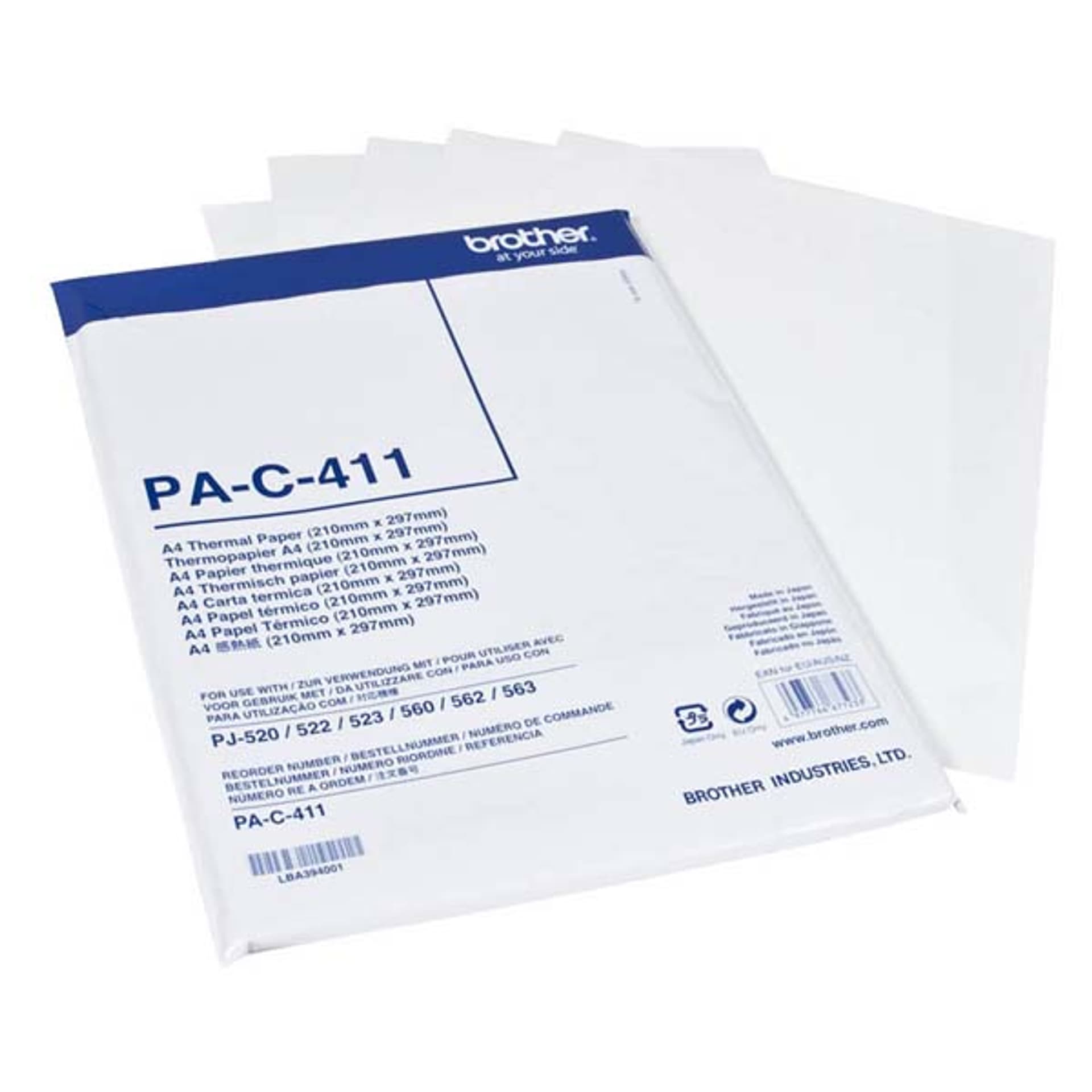 

Brother PAC411 Thermal paper for PJ663 and PJ673 A4, 100