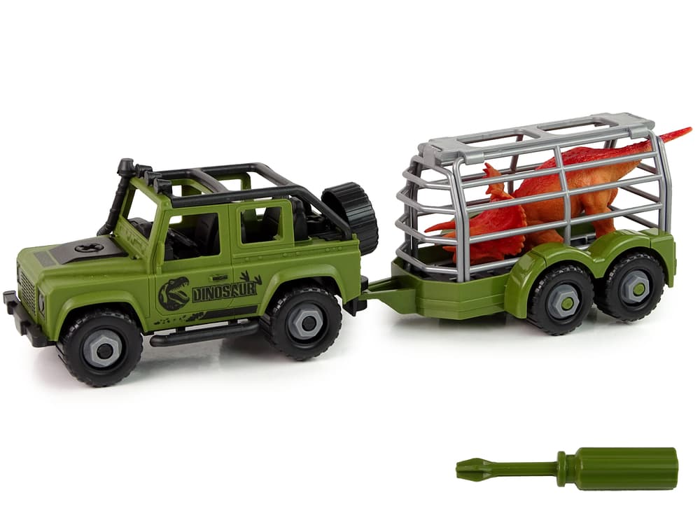 

Auto Terenowe Transporter Do Rozkręcania DIY Zielony Dinozaur