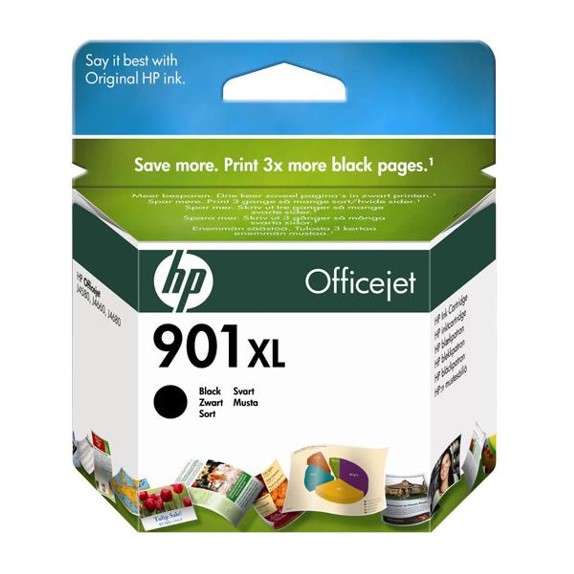 

HP oryginalny ink / tusz CC654AE, HP 901XL, black, 700s, 14ml, HP OfficeJet J4580