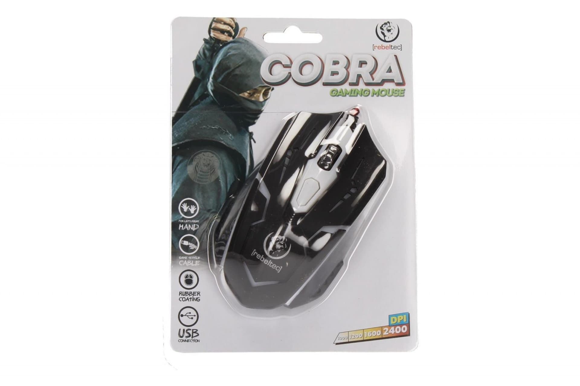 

Gamingowa mysz optyczna USB COBRA 1000/1200/2400 DPI