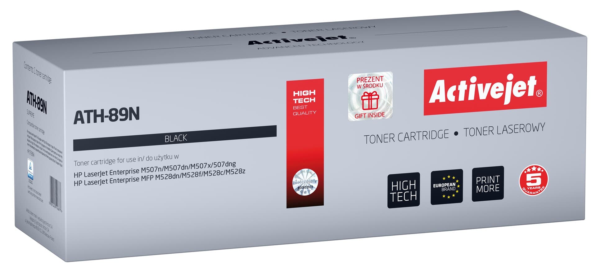 

Toner Activejet ATH-89N (zamiennik HP CF289A; Supreme; 5000 stron; black) - z chipem, Zamiennik hp cf289a;supreme;5000 stron;black) - z chipe