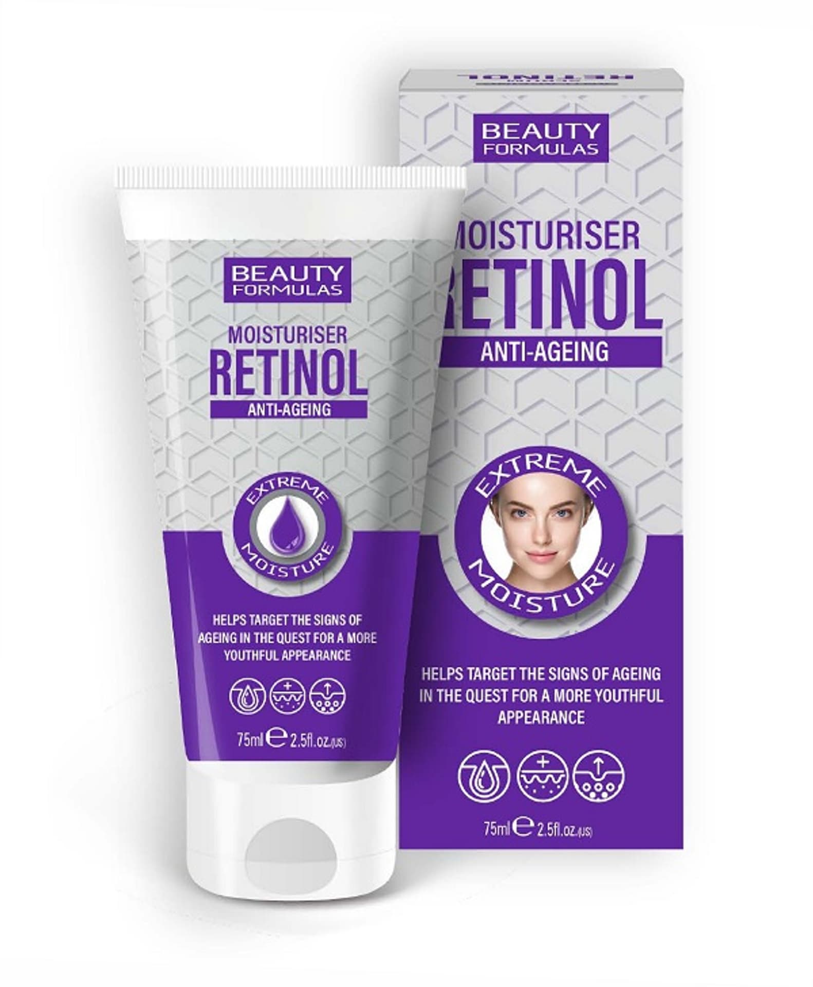

BEAUTY FORMULAS Retinol Anti-Aging Moisturiser nawilżający krem do twarzy 75ml