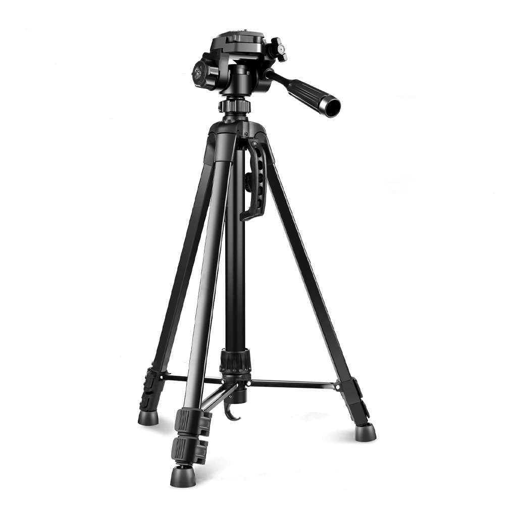 

Statyw fotograficzny SF PRO rozkładany stabilny tripod uchwyt na telefon mocowanie na kamerę aparat Czarny