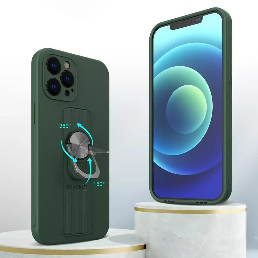 

Etui Ring Case silikonowe etui z uchwytem na palec i podstawką do Samsung Galaxy S22+ (S22 Plus) niebieski, S22 plus) niebiesk