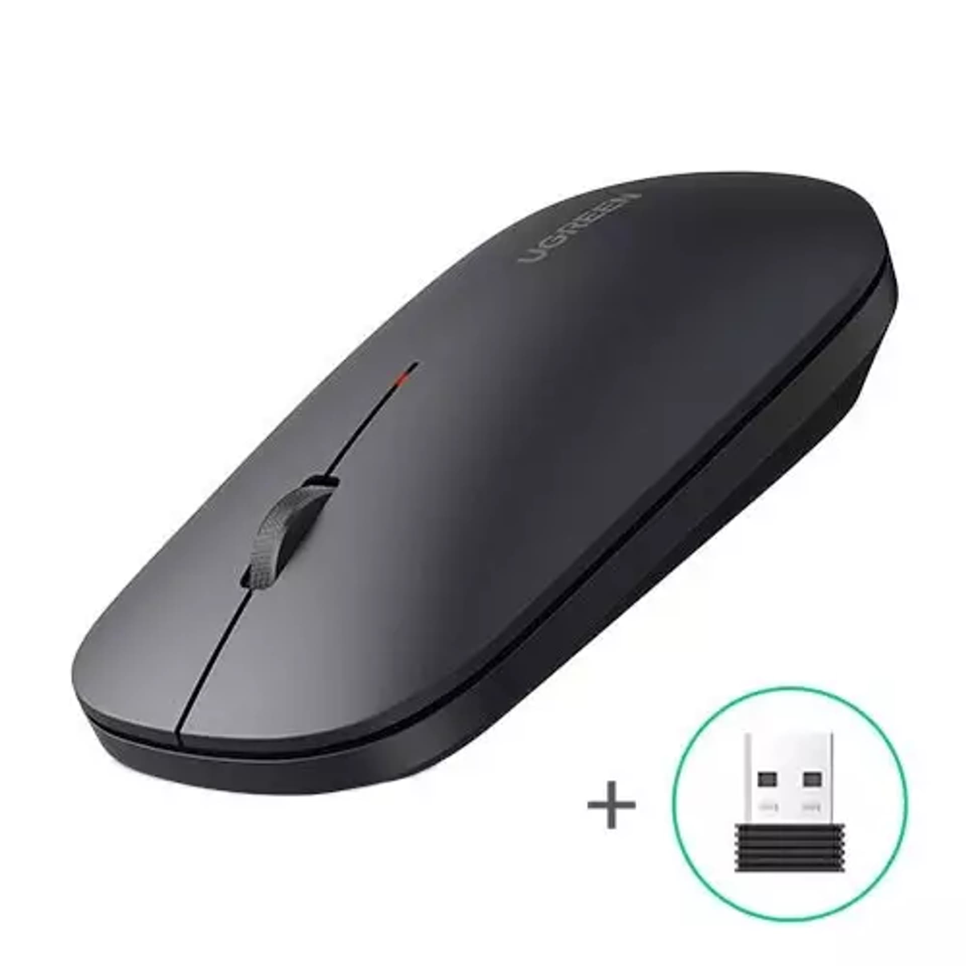 

Myszka UGREEN poręczna bezprzewodowa USB czarny (MU001)