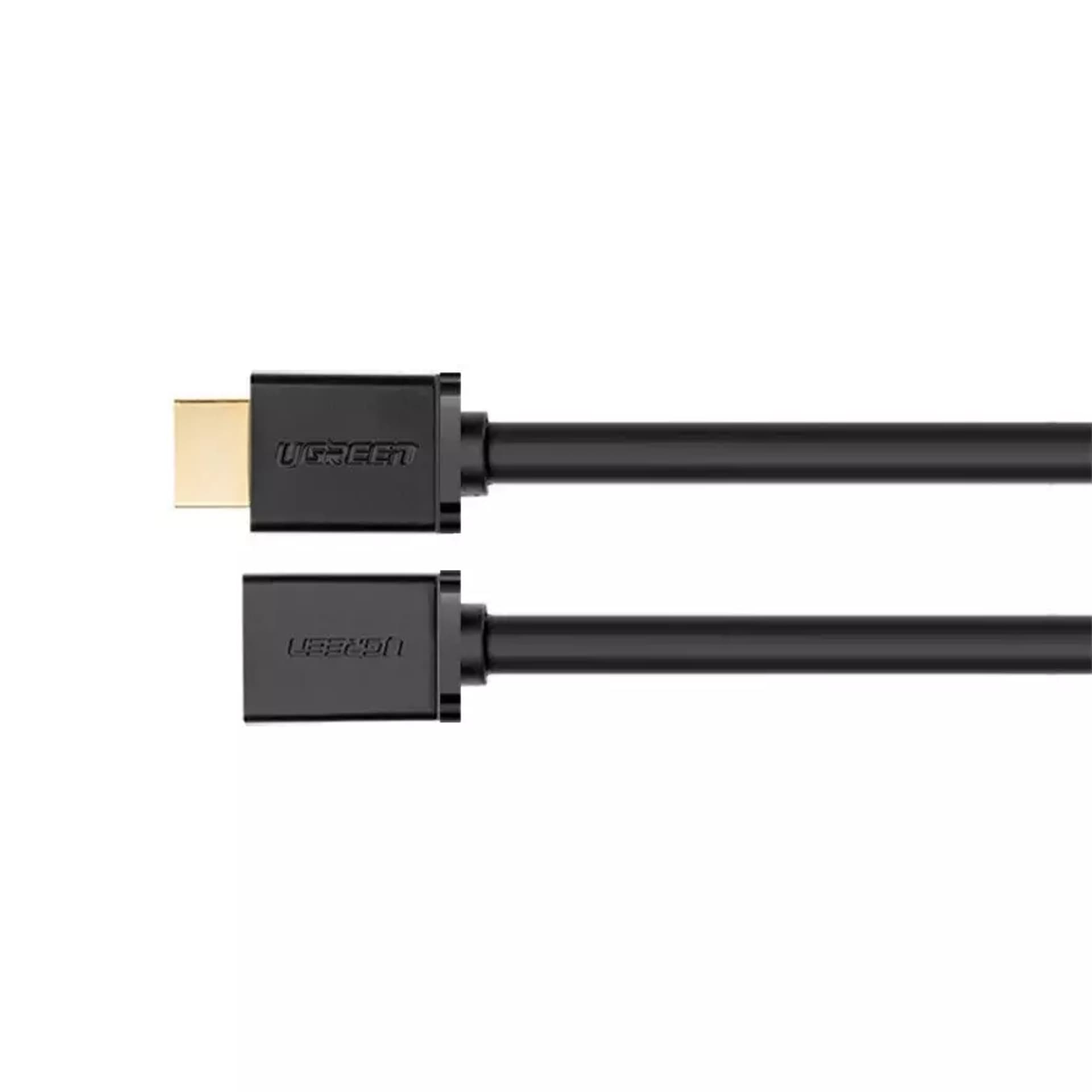 

Kabel UGREEN przewód przedłużacz HDMI (żeński) - HDMI (męski) 19 pin 1.4v 4K 60Hz 30AWG 2m czarny (10142)