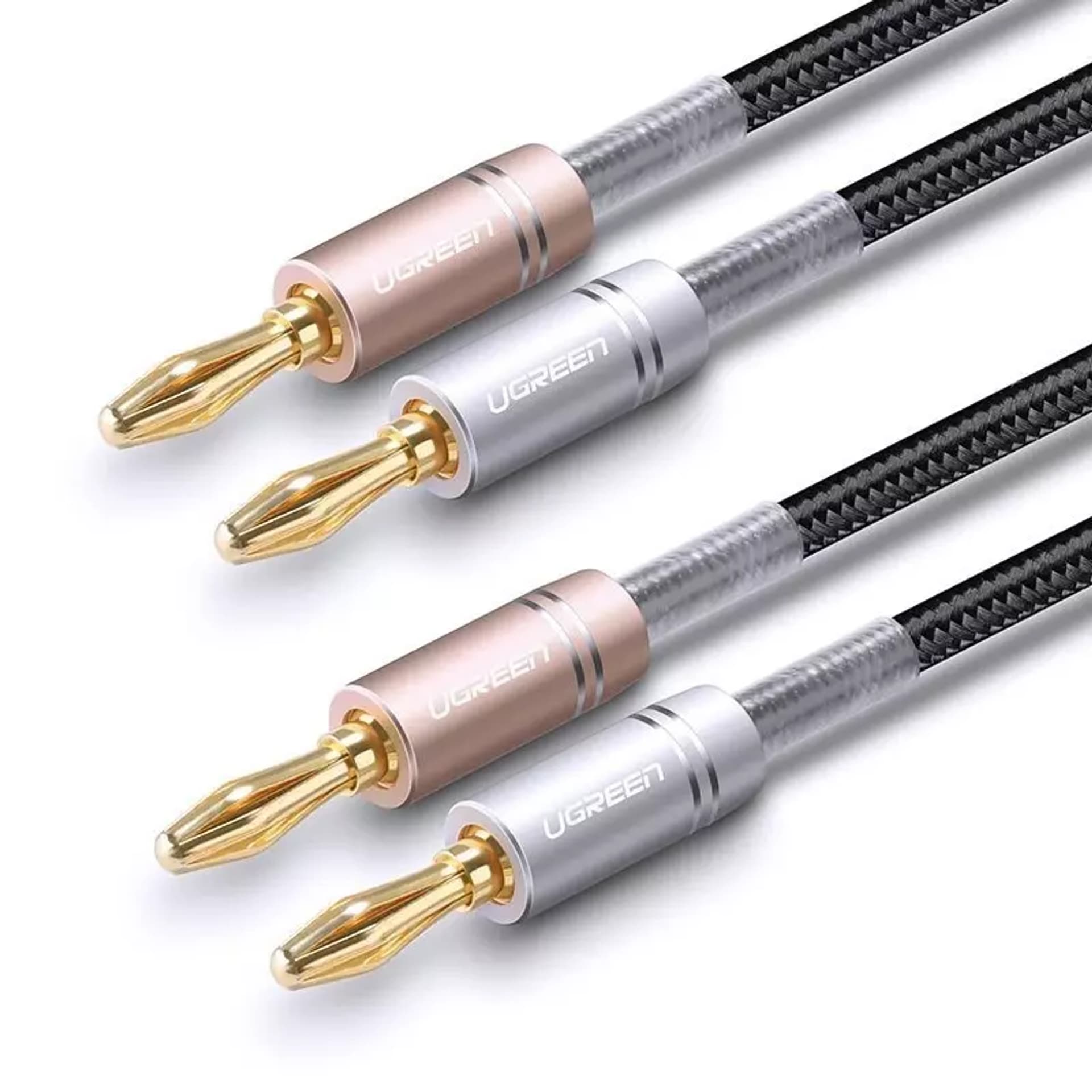 

Kabel UGREEN głośnikowy dwukanałowy z wtykiem bananowym (AV152 50536)