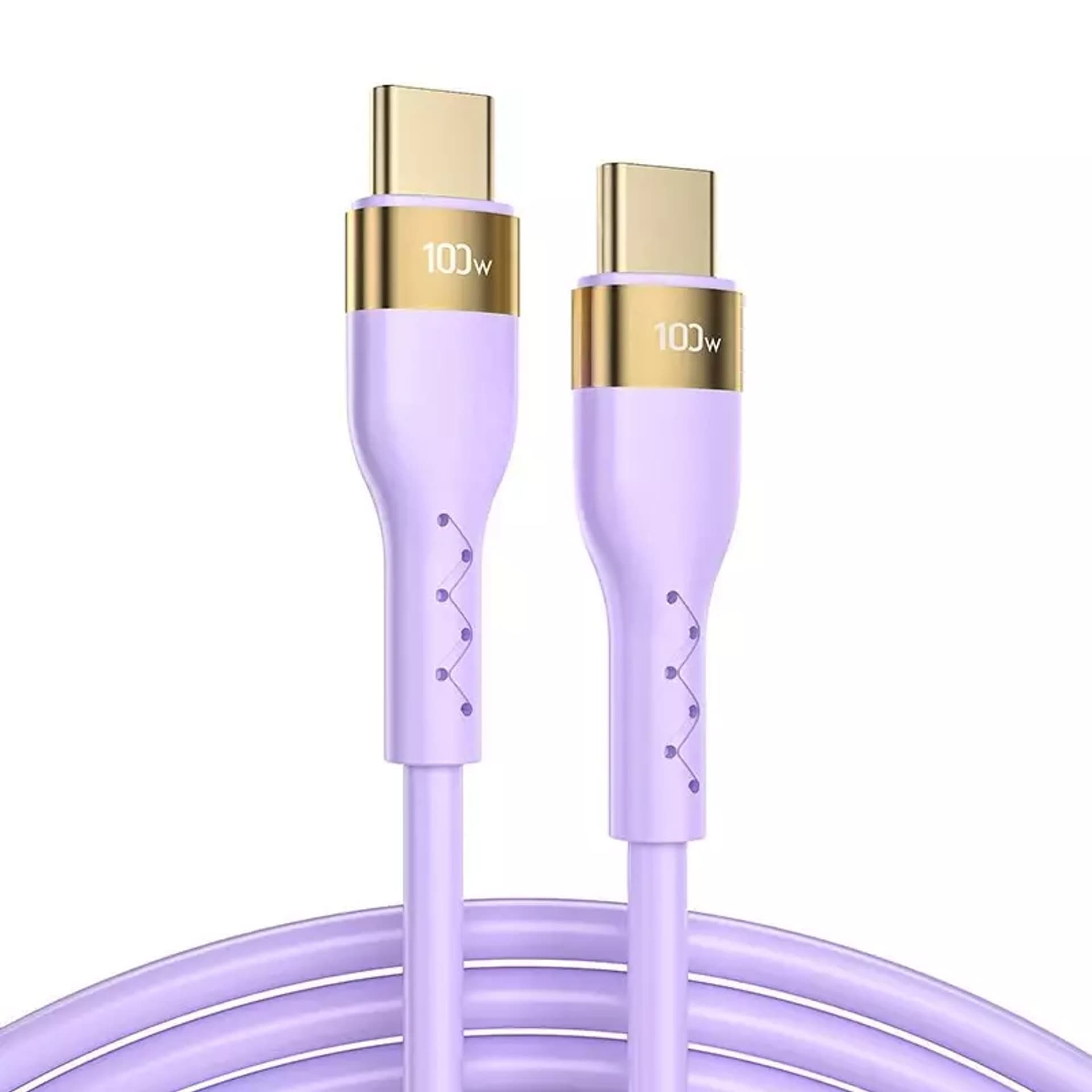 

Joyroom Liquid Silicone kabel USB Typ C - USB Typ C do ładowania / transmisji danych PD 100W 2m fioletowy (S-2050N18-10)