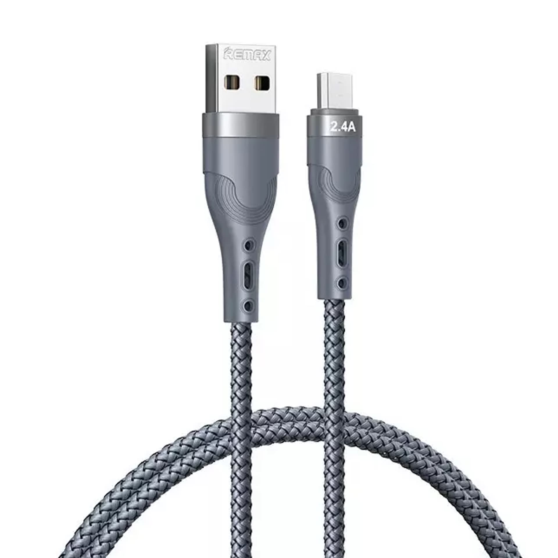 

Remax kabel USB - micro USB do ładowania i transmisji danych 2,4A 1m srebrny (RC-C006)