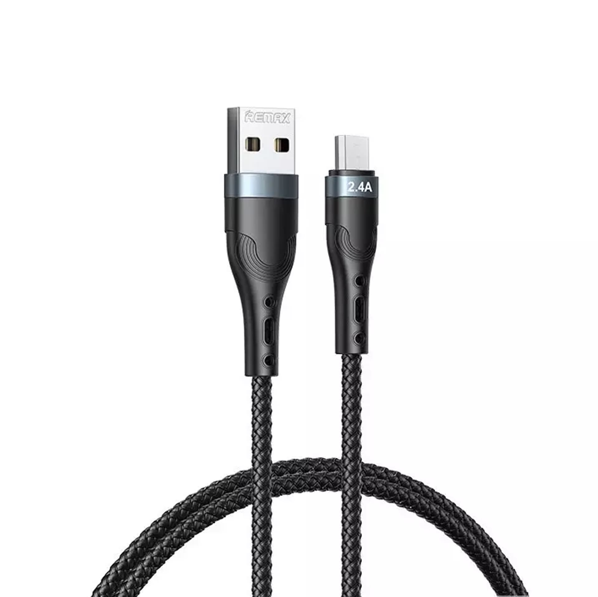 

Remax kabel USB - micro USB do ładowania i transmisji danych 2,4A 1m czarny (RC-C006)