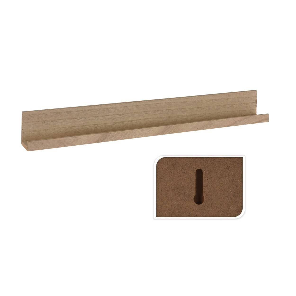 

Półka ścienna natural mdf 58 cm