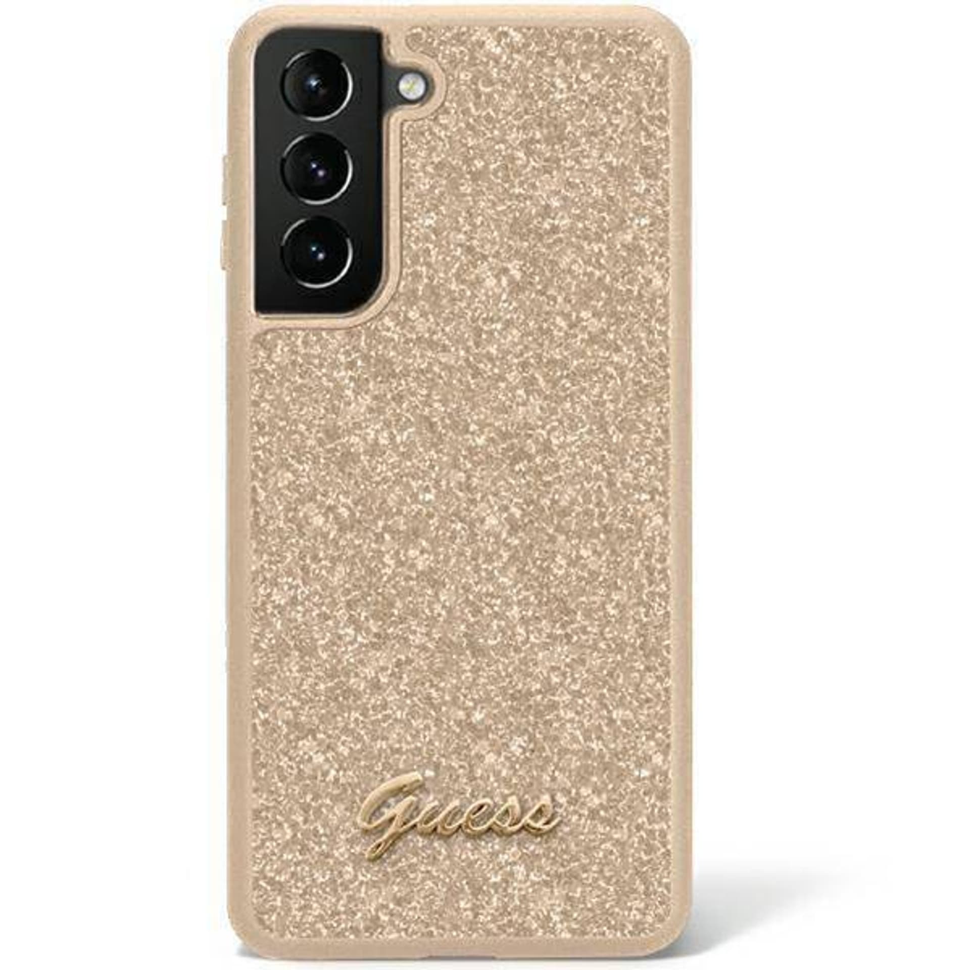 

Guess GUHCS23MHGGSHD S23+ S916 złoty/gold hard case Glitter Script