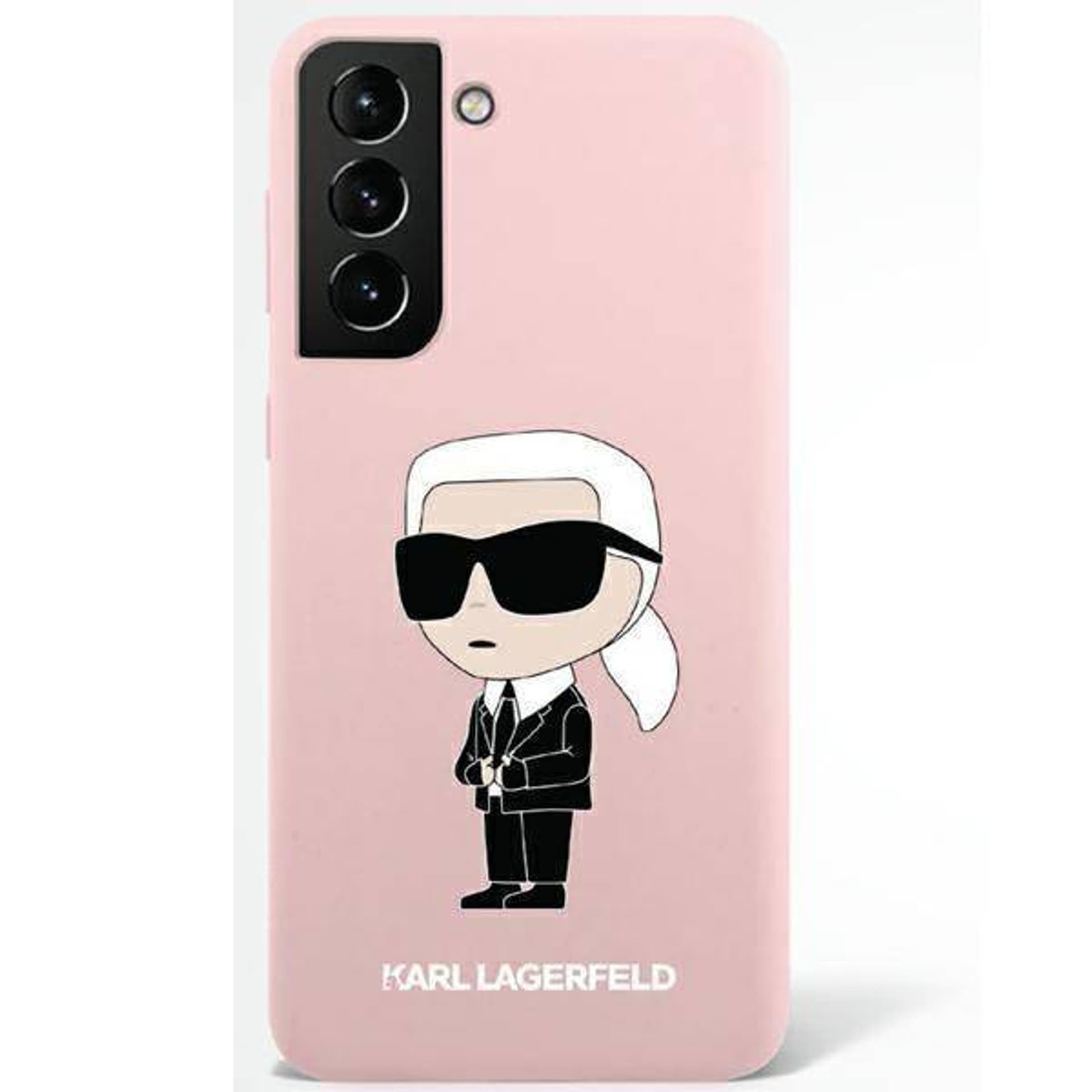 

Karl Lagerfeld KLHCS23LSNIKBCP Sam S23 S918 Ultra hardcase różowy/pink Silicone Ikonik