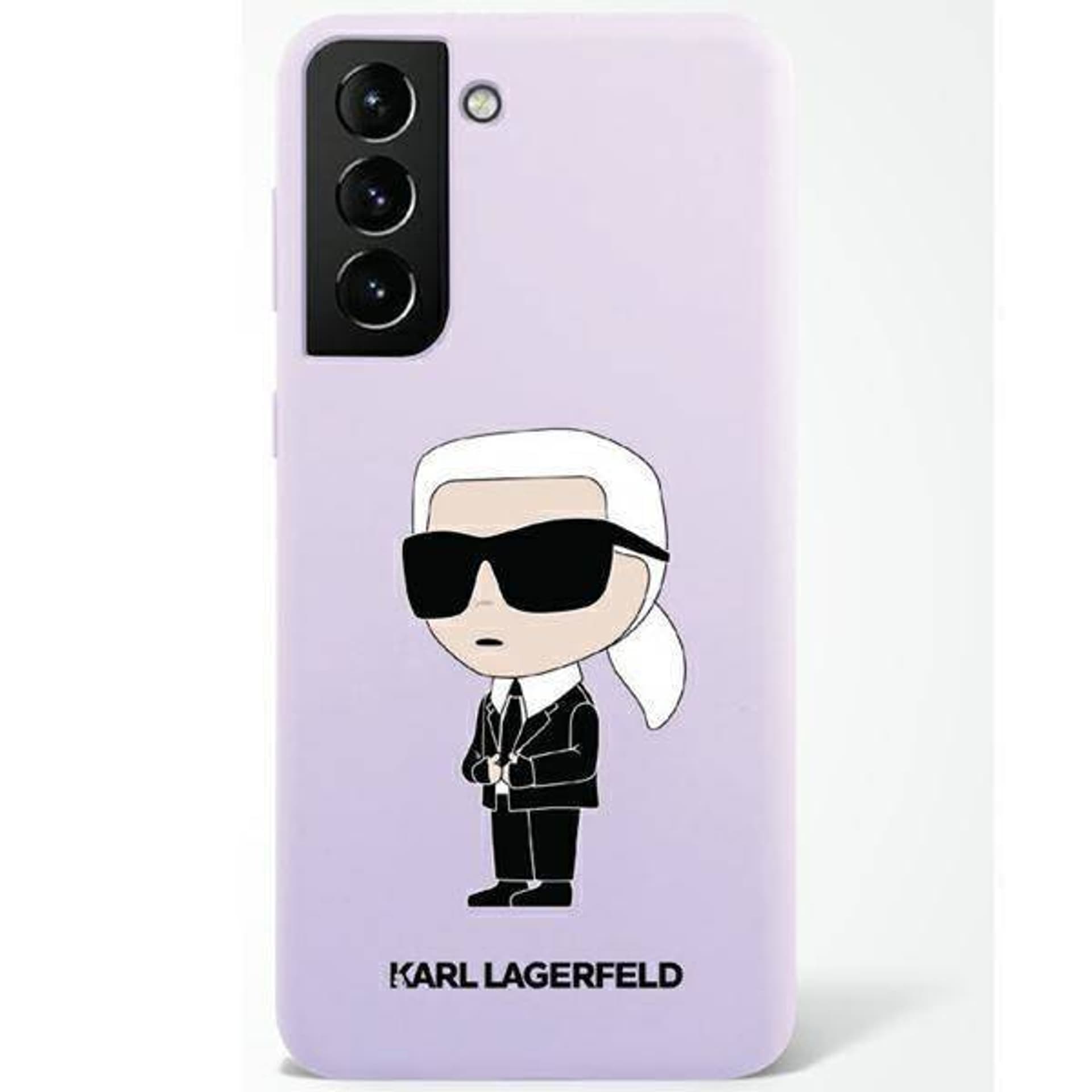 

Karl Lagerfeld KLHCS23MSNIKBCU S23+ S916 hardcase purpurowy/purple Silicone Ikonik