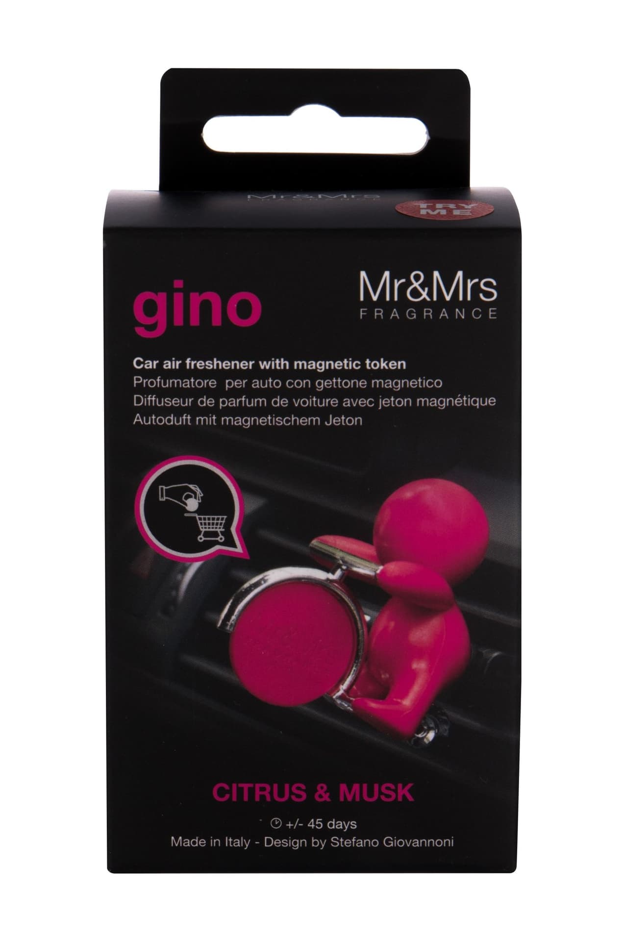 

MrMrs Fragrance Gino Citrus Musk Zapach samochodowy 1 szt (U)