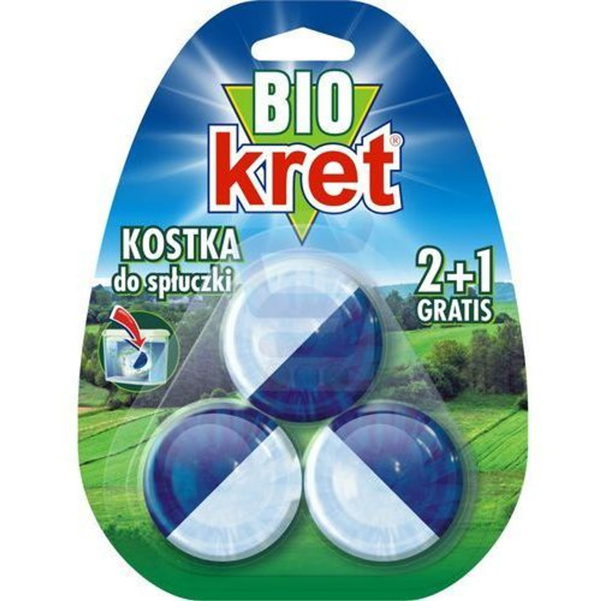 

Kret Bio kostka do spłuczki z aktywatorem enzymatycznym 3 x 50g