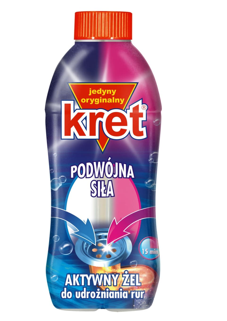 

Kret Podwójna siła aktywny żel do udrożniania rur 700g