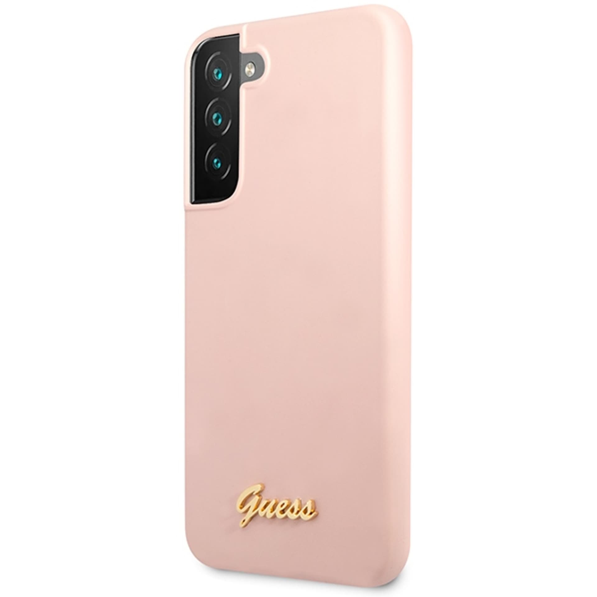 

Guess GUHCS23MLSLMGPP S23+ S916 różowy/pink hardcase Silicone Script Metal Logo