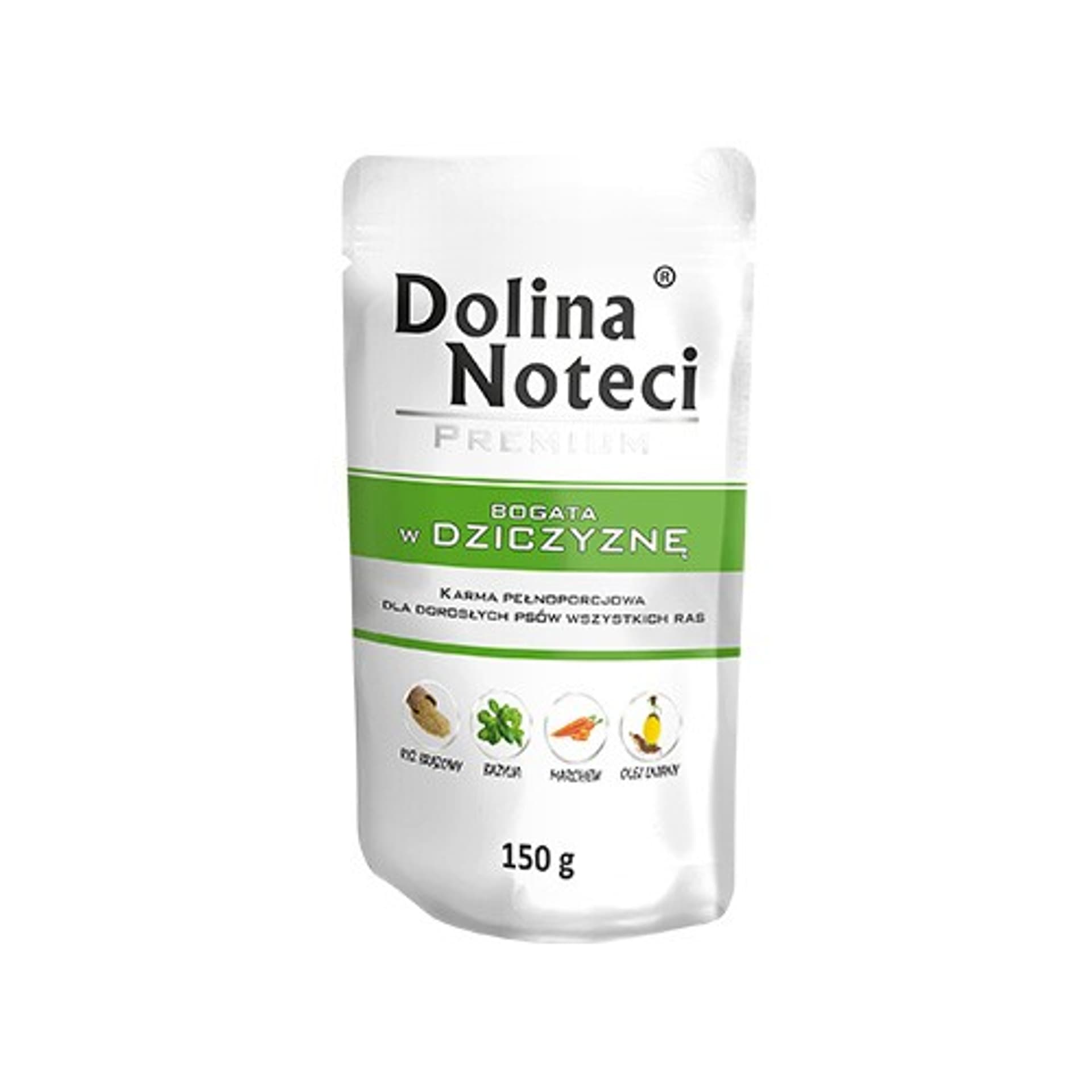 

DOLINA NOTECI Premium bogata w dziczyznę - mokra karma dla psa - 150g