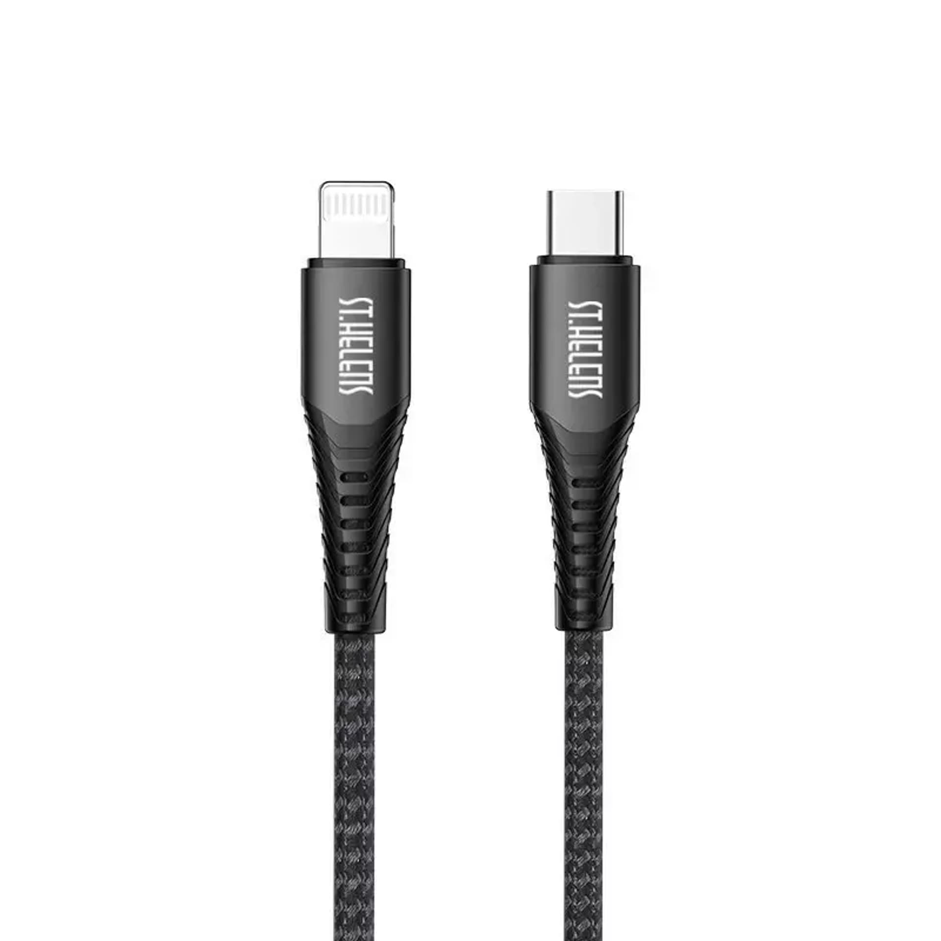 

Joyroom kabel MFI przewód USB Typ C - Lightning 2,1A 1,8m czarny (ST-C04 1,8M Black)
