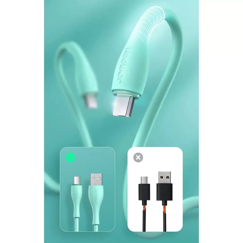 

Joyroom kabel USB - micro USB 2,4 A 1 m biały (S-1030M8)