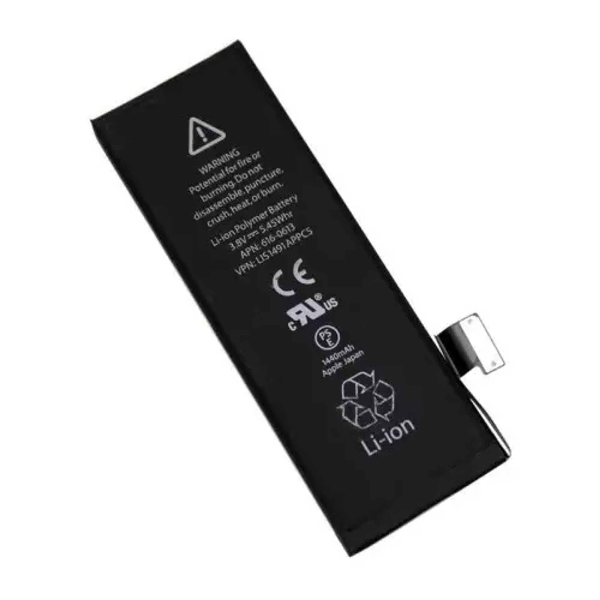 

Bateria do iPHONE 5 (APN:616-0613) bulk 1440mAh, Apn:616-0613) bulk 1440ma