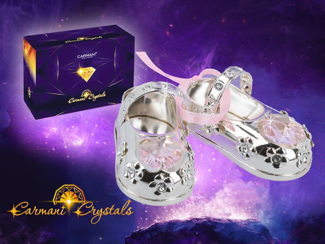 

Bucik dziewczęcy srebrny - products with Carmani Crystals