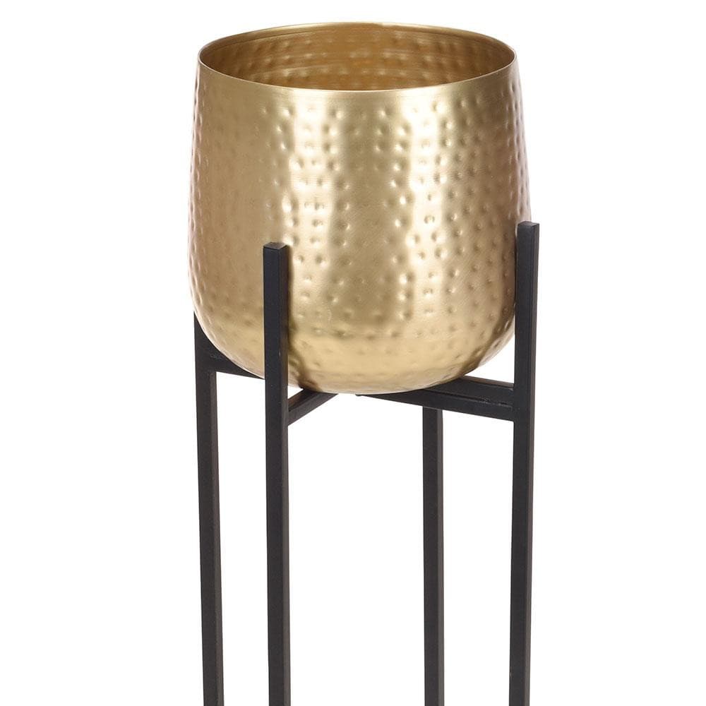 

Nowoczesny złoty kwietnik 74 cm