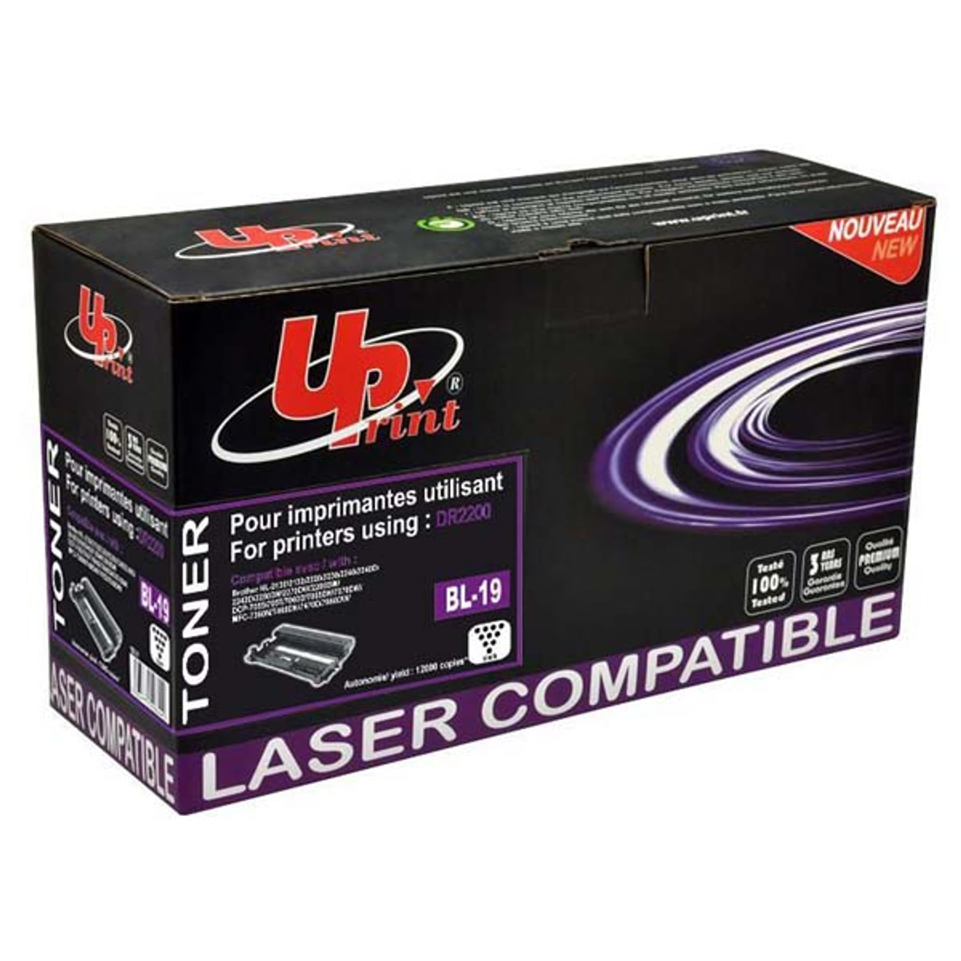 

UPrint kompatybilny bęben z DR2200, black, BL-19, 12000s, dla Brother HL-2240D, 2250DN