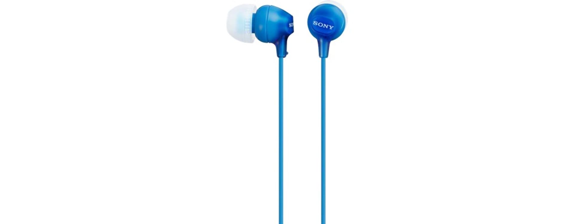 

Słuchawki handsfree mikrofon MDR-EX15AP Blue