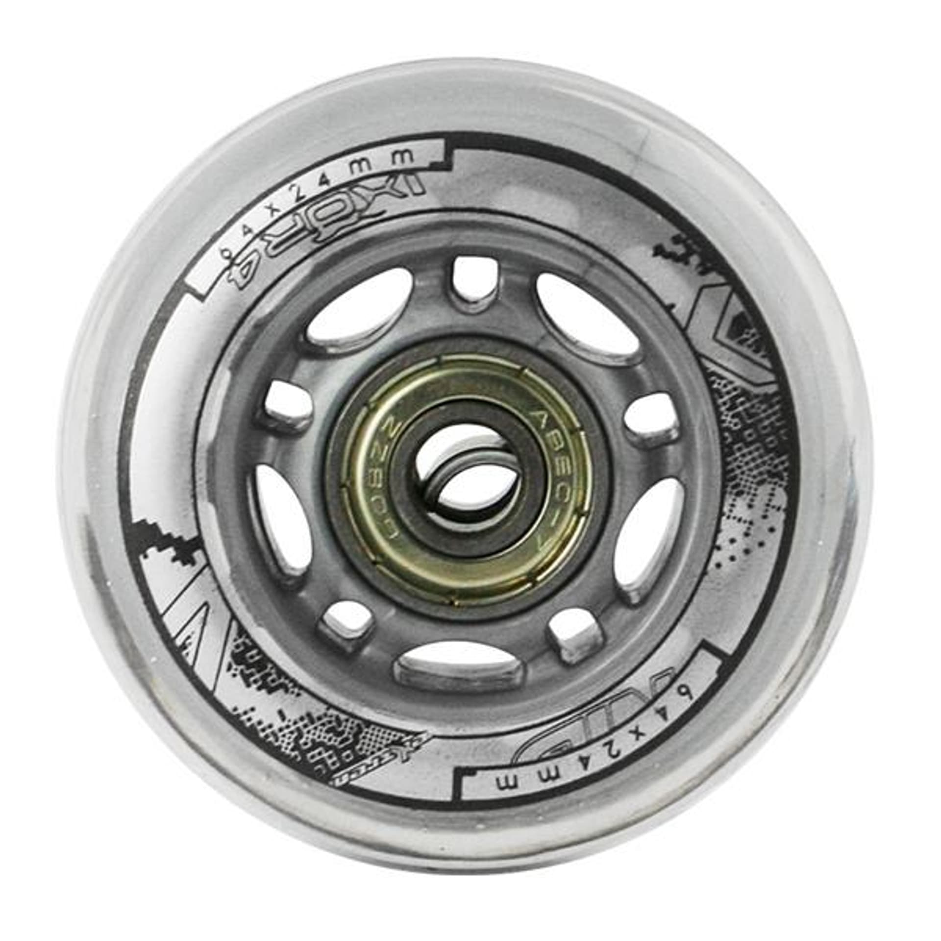 

PU 64x24 82A PRZEZROCZYSTE (4 szt.) + ABEC-7 (8 szt.) ZESTAW NILS EXTREME, 8 szt.) zestaw nils extrem