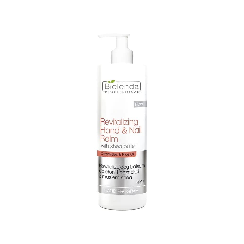 

Bielenda Professional Revitalizing Hand Nail Balm rewitalizujący balsam do dłoni i paznokci z masłem shea SPF6 500ml